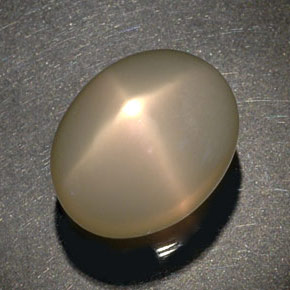 Pietra di luna stellata Color crema naturale da 29.22 ct, Trasparente, Trasparente/Traslucido