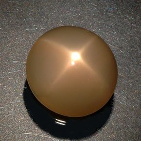 Pietra di luna stellata naturale arancione da 26,52 ct, trasparente, trasparente/traslucido