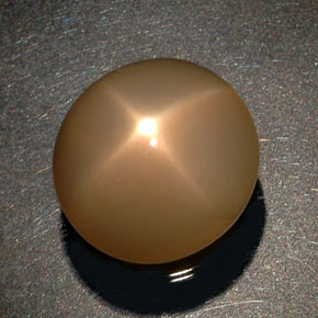 Pietra di luna stellata naturale arancione da 26,52 ct, trasparente, trasparente/traslucido