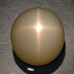 Pietra di luna stellata naturale crema da 87,90 ct, trasparente, trasparente/traslucido
