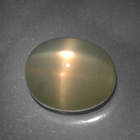 Pietra di luna stellata naturale crema da 5,11 ct, trasparente, trasparente/traslucido