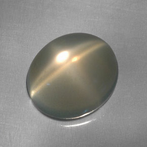 Pietra di luna stellata Color crema naturale da 5.00 ct, Trasparente, Trasparente/Traslucido