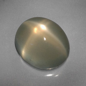 Pietra di luna stellata naturale crema da 6,08 ct, trasparente, trasparente/traslucido
