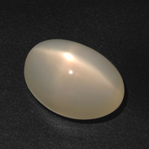 Pietra di luna stellata Color crema naturale da 16.55 ct, Taglio ovale, Traslucido
