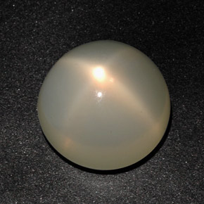 Pietra di luna stellata naturale crema da 12,96 ct, trasparente, trasparente/traslucido