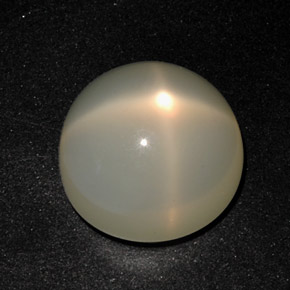 Pietra di luna stellata naturale crema da 12,96 ct, trasparente, trasparente/traslucido