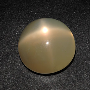 Pietra di luna stellata naturale crema da 11,49 ct, trasparente, trasparente/traslucido