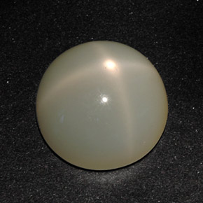 Pietra di luna stellata naturale crema da 11,31 ct, taglio rotondo, traslucido