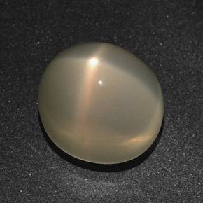 Pietra di luna stellata naturale crema da 16,01 ct, taglio ovale, traslucido
