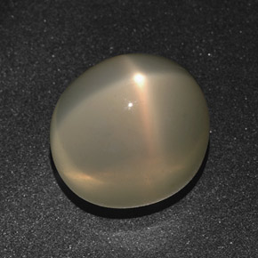 Pietra di luna stellata naturale crema da 16,01 ct, taglio ovale, traslucido