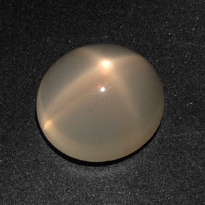 Pietra di luna stellata Arancione Crema naturale da 11.20 ct, Taglio ovale, Traslucido