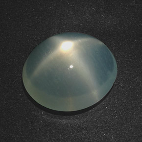 Pietra di luna stellata Verde naturale da 5.78 ct, Taglio ovale, Traslucido