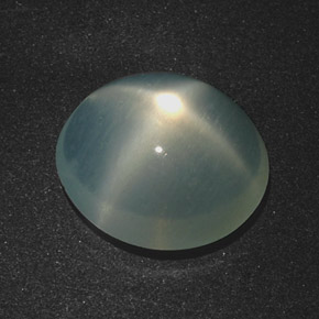 Pietra di luna stellata Verde naturale da 5.78 ct, Taglio ovale, Traslucido