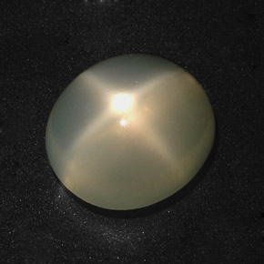 Pietra di luna stellata Color crema naturale da 8.33 ct, Taglio ovale, Traslucido