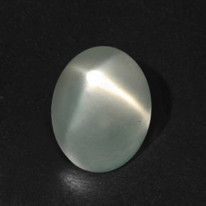 Pietra di luna stellata naturale verde da 8,09 ct, taglio ovale, traslucido