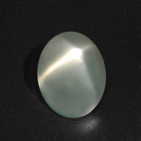 Pietra di luna stellata naturale verde da 8,09 ct, taglio ovale, traslucido