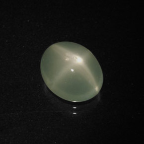 Pietra di luna stellata Verde naturale da 3.58 ct, Taglio ovale, Traslucido