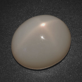 Pietra di luna stellata naturale crema da 20,07 ct, taglio ovale, traslucido