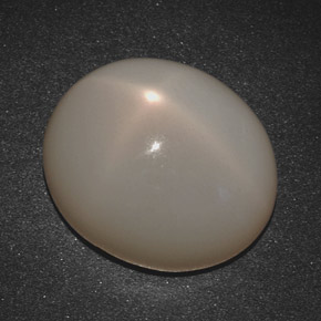Pietra di luna stellata naturale crema da 20,07 ct, taglio ovale, traslucido