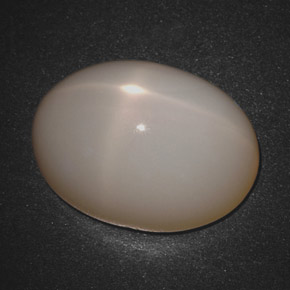 Pietra di luna stellata naturale crema da 18,30 ct, taglio ovale, traslucido