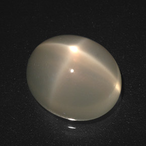 Pietra di luna stellata Color crema naturale da 5.45 ct, Taglio ovale, Traslucido
