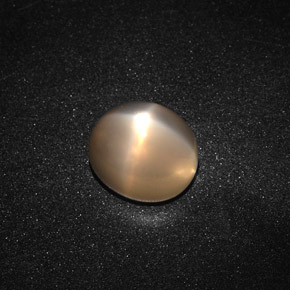 Pietra di luna stellata pesca crema naturale da 3.80 ct, Taglio ovale, Traslucido