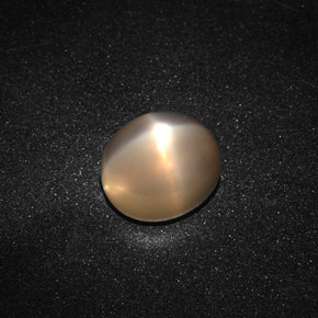 Pietra di luna stellata pesca crema naturale da 3.80 ct, Taglio ovale, Traslucido