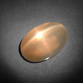 Pietra di luna stellata naturale crema da 7,71 ct, trasparente, trasparente/traslucido
