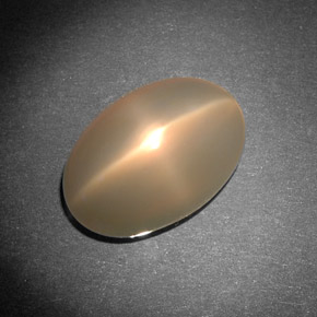 Pietra di luna stellata naturale crema da 8,29 ct, trasparente, trasparente/traslucido