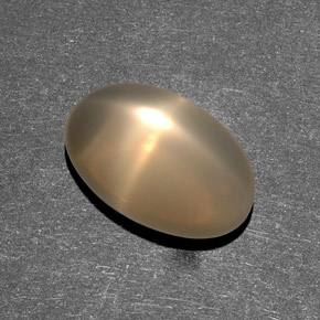 Pietra di luna stellata Color crema naturale da 7.38 ct, Trasparente, Trasparente/Traslucido