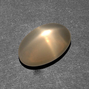 Pietra di luna stellata Color crema naturale da 7.38 ct, Trasparente, Trasparente/Traslucido