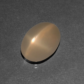 Pietra di luna stellata naturale crema da 7,09 ct, trasparente, trasparente/traslucido