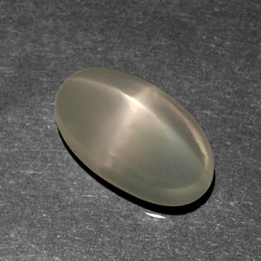 Pietra di luna stellata naturale crema da 9,37 ct, trasparente, trasparente/traslucido