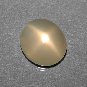 Pietra di luna stellata Color crema naturale da 8.52 ct, Trasparente, Trasparente/Traslucido