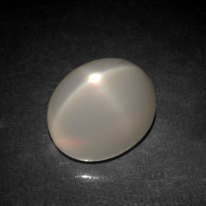 Pietra di luna stellata Bianco naturale da 6.64 ct, Trasparente, Trasparente/Traslucido