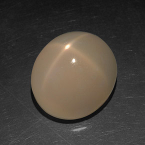 Pietra di luna stellata Arancione Crema naturale da 7.13 ct, Trasparente, Trasparente/Traslucido