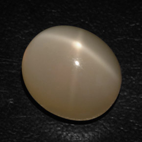 Pietra di luna stellata naturale crema da 16,54 ct, trasparente, trasparente/traslucido