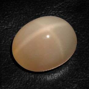 Pietra di luna stellata naturale arancione da 17,94 ct, trasparente, trasparente/traslucido