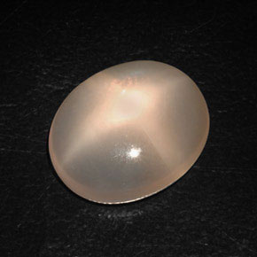 Pietra di luna stellata naturale arancione da 8,87 ct, trasparente, trasparente/traslucido