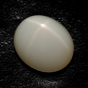 Pietra di luna stellata naturale crema da 16,36 ct, trasparente, trasparente/traslucido