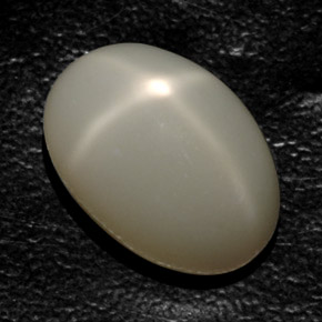 Pietra di luna stellata naturale crema da 17,76 ct, trasparente, trasparente/traslucido