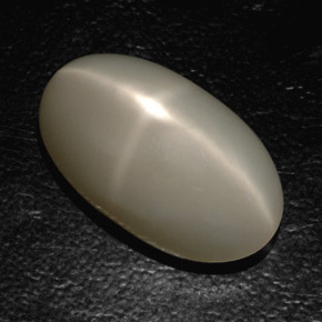 Pietra di luna stellata naturale grigio da 19,03 ct, trasparente, trasparente/traslucido