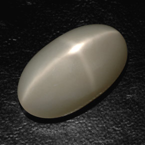 Pietra di luna stellata naturale grigio da 19,03 ct, trasparente, trasparente/traslucido