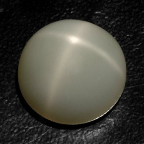 Pietra di luna stellata naturale crema da 18,89 ct, trasparente, trasparente/traslucido