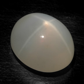 Pietra di luna stellata naturale bianco da 17,54 ct, trasparente, trasparente/traslucido