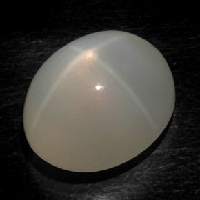 Pietra di luna stellata naturale bianco da 17,54 ct, trasparente, trasparente/traslucido