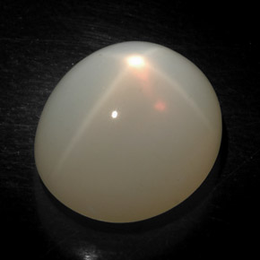 Pietra di luna stellata Bianco latteo naturale da 16.47 ct, Trasparente, Trasparente/Traslucido