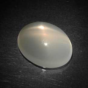 Pietra di luna stellata naturale crema da 5,98 ct, trasparente, trasparente/traslucido