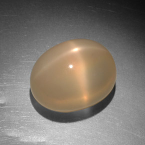 Pietra di luna stellata naturale arancione da 9,14 ct, trasparente, trasparente/traslucido
