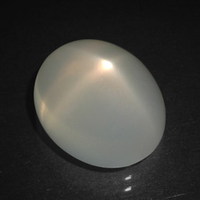 Pietra di luna stellata naturale crema da 6,90 ct, trasparente, trasparente/traslucido